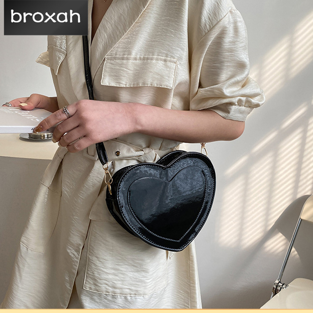 Simple Cross Bag Heart Shape Personality And Fashion
