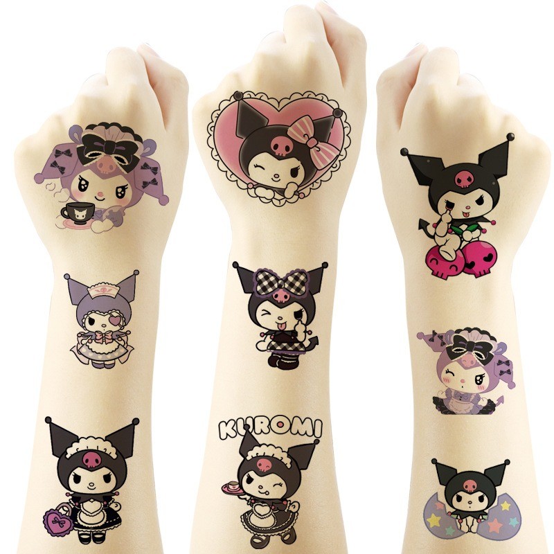 Sanrio Kuromi Tattoos Waterproof Temporary Tattoo Sticker ( Send By ...