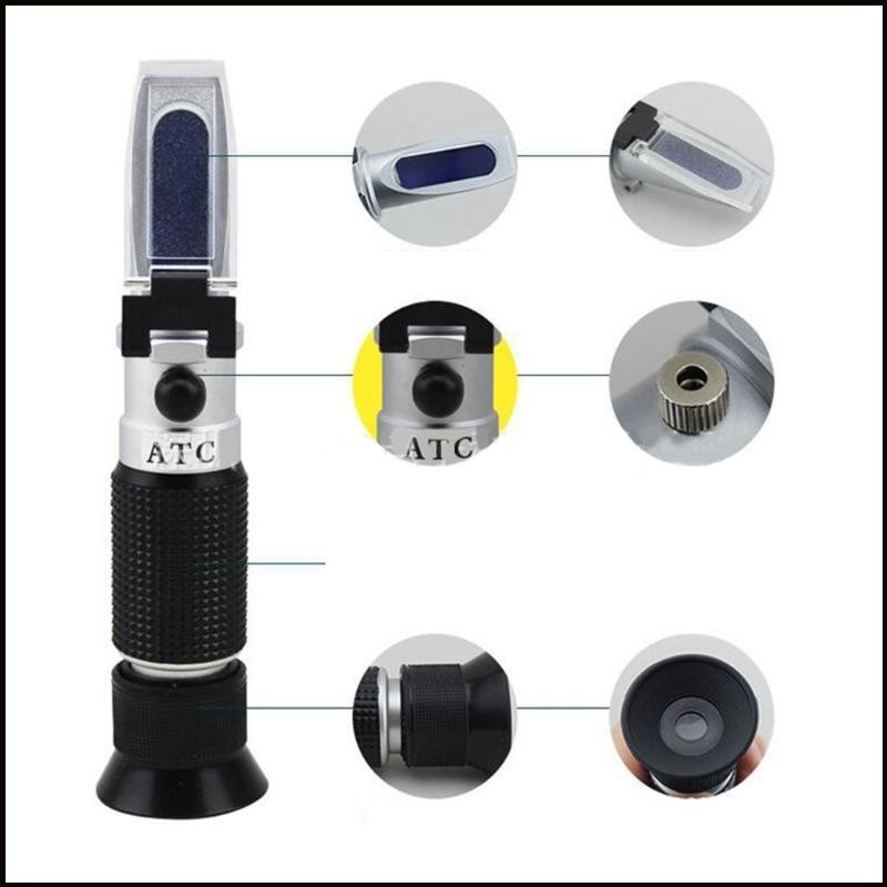 RUN Instrument Measurement Brix Refractometer Portable Handheld-Sugar ...