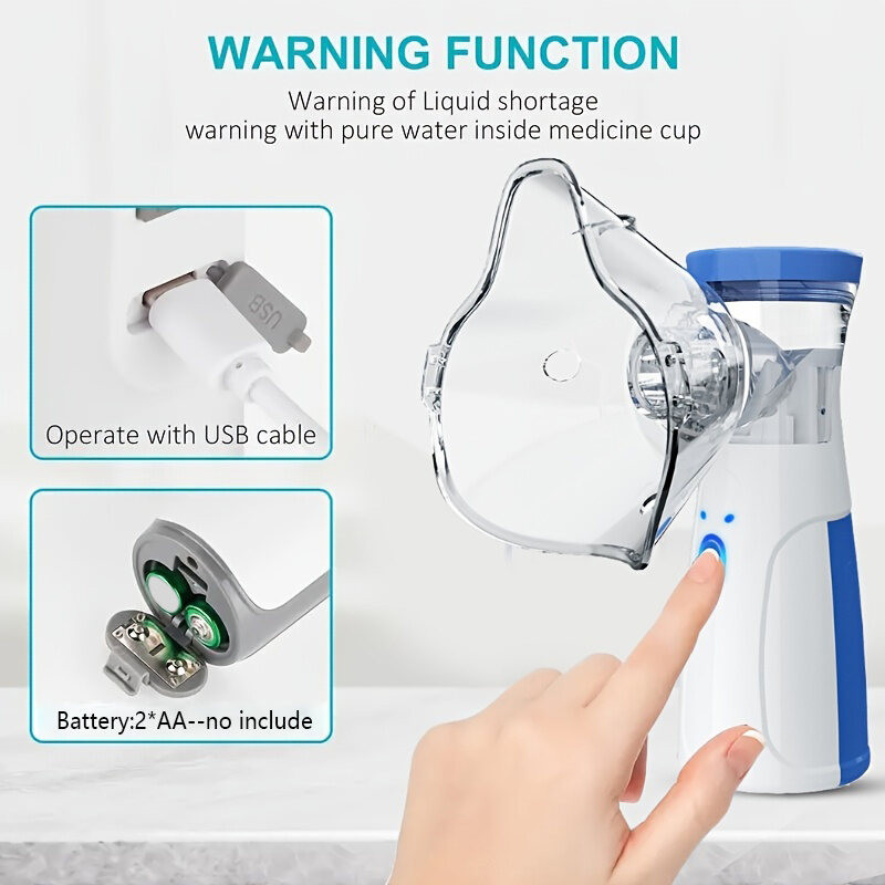 Portable Nebulizer Inhaler Ultrasonic Spray Nebulizer Machine for Kids ...