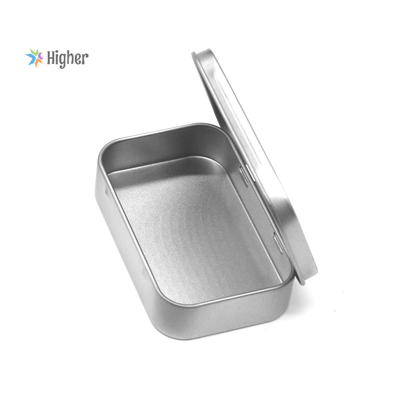 Higher＞ Metal Rectangular Empty Mini Tin Box Tinplate Push Candy Pill ...