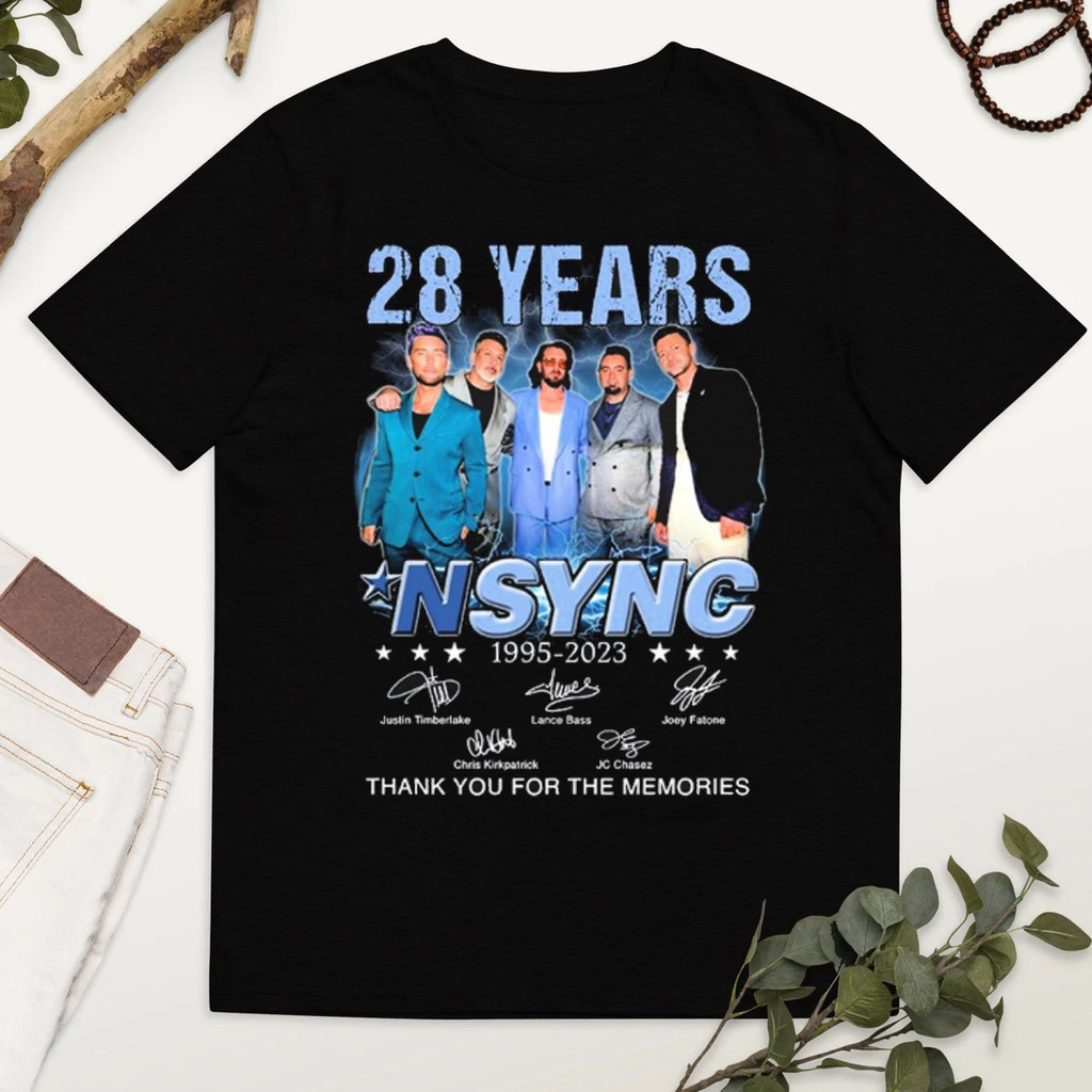 28 Years Nsync 1995 Tshirt Thank You For The Memories | Shopee Philippines