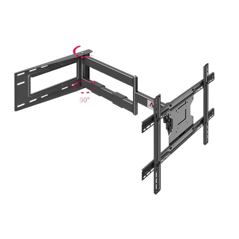 Rotary telescopic TV hanger 90 degree universal universal bracket ...