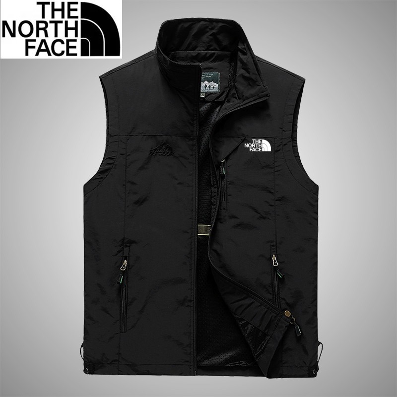 The North Face Men's Cargo Vest Workwear Fishing Multi-Pocket Sleeveless  Jacket Waistcoat