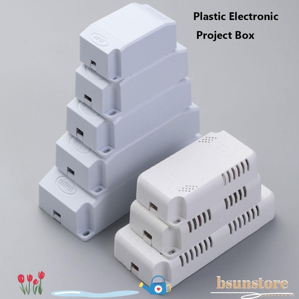 BSUNS Electronic Project Box White/Black ABS Plastic DIY Instrument ...