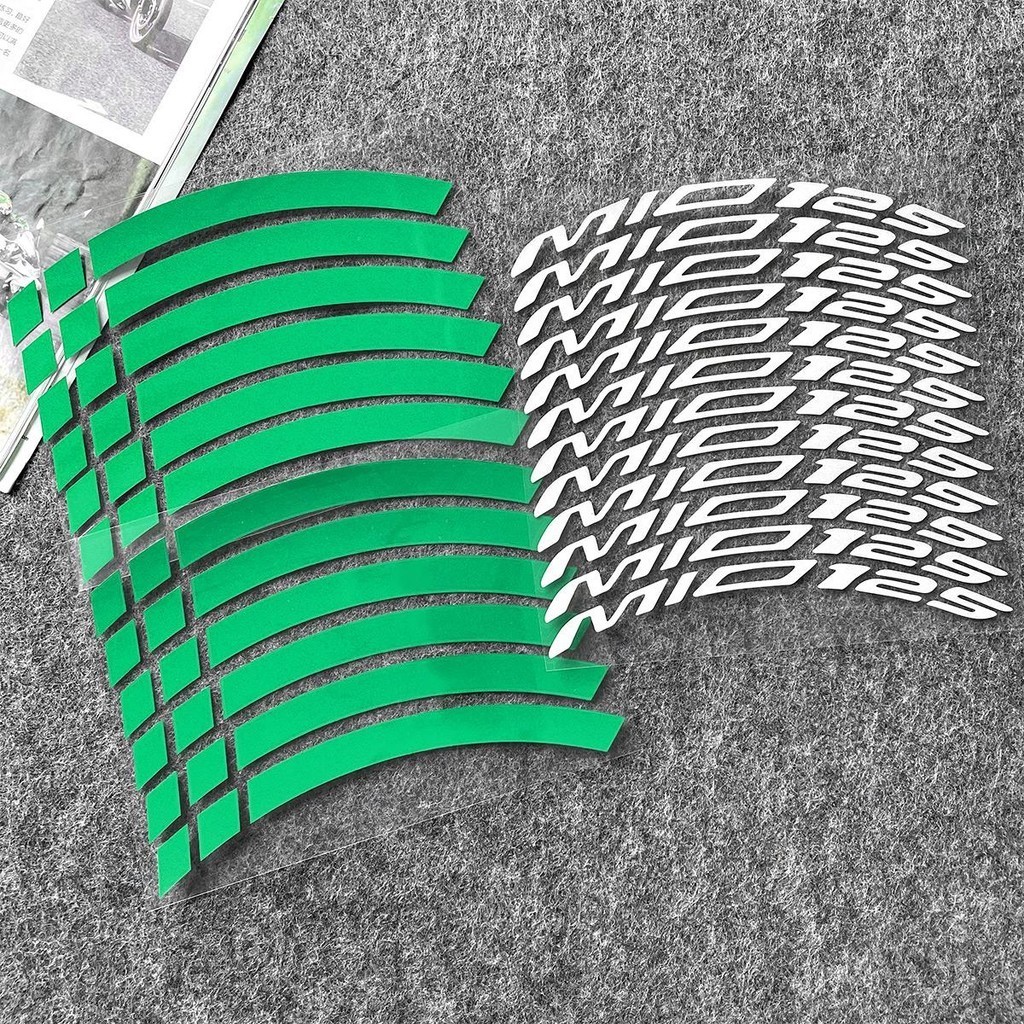 MIO125 Motorcycle Wheel Stickers for Honda 14 Inch MIO Tire Edge ...