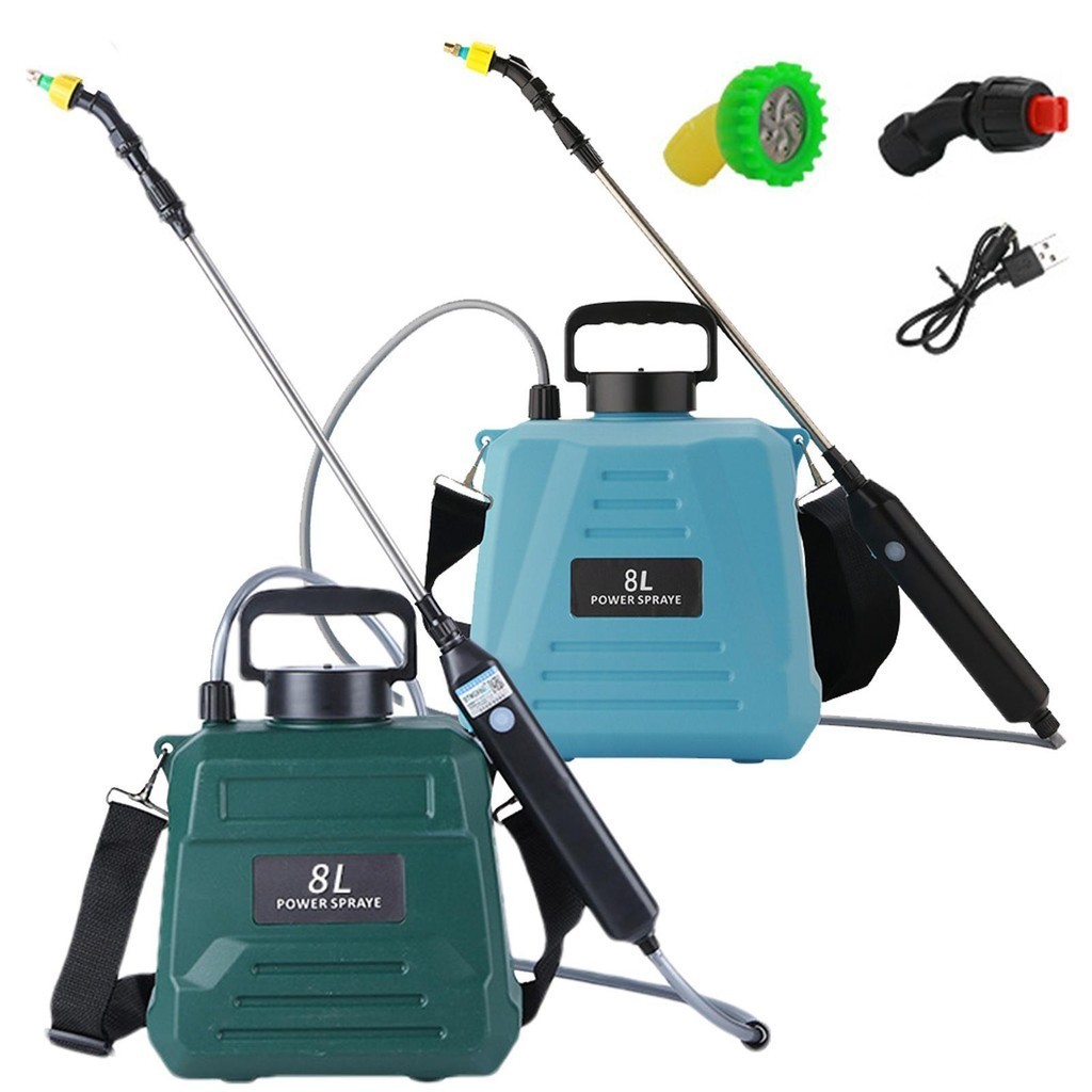 Garden Sprayer Battery Powered Electric 2.1 Gallon/8L Sprayer Battery ...