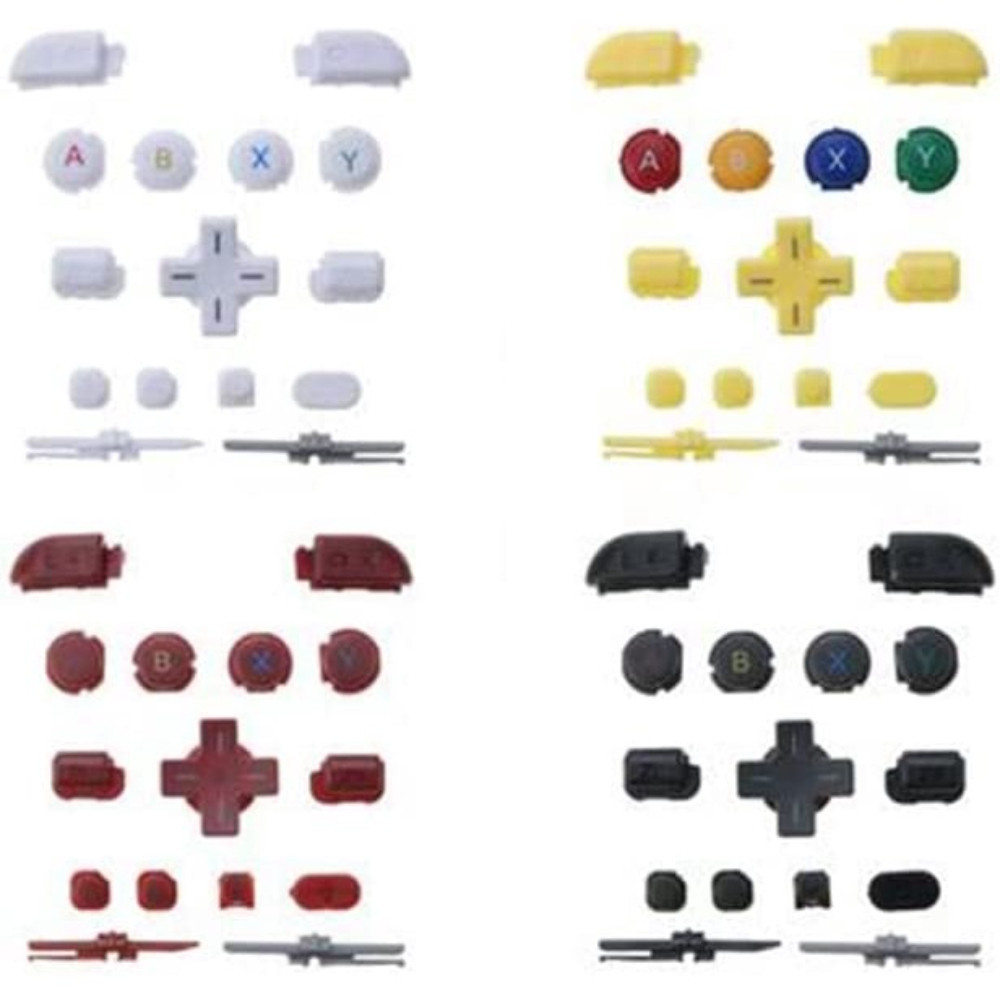 Jaiara 15 in 1 Full Set ABXY Button LR ZL ZR Home Buttons for New 3DS ...