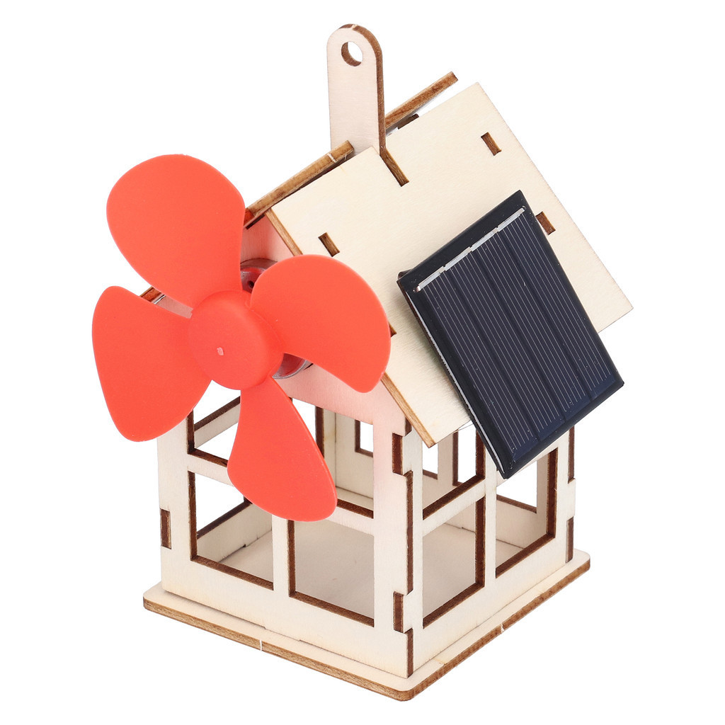 Solar Powered Windmill Wooden House DIY Kids Children Science ...