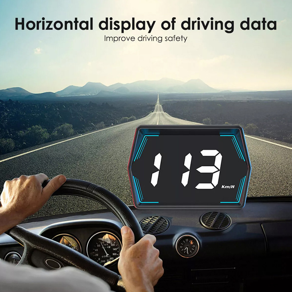 Car Digital GPS Speedometer Overspeed Alarm Digital GPS HUD Speedometer ...