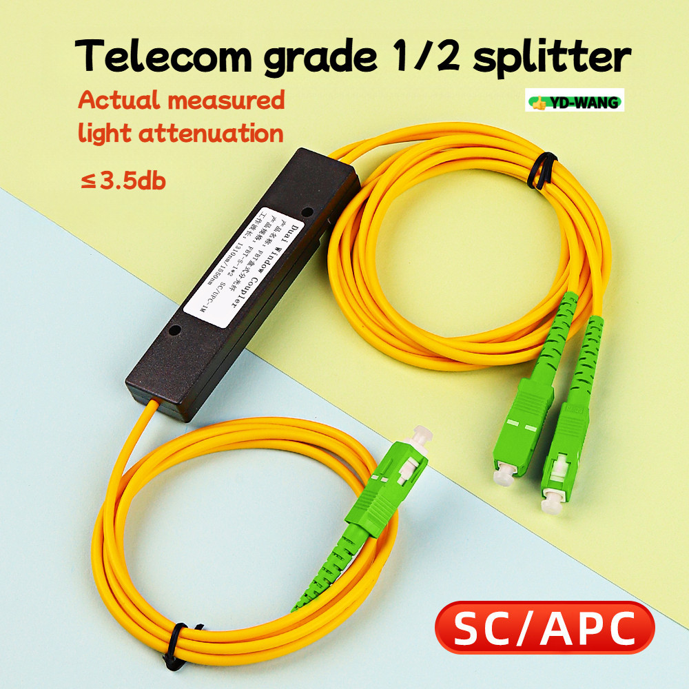 SC APC 1X2 Plc Singlemode Fiber Optical Splitter Fbt Optical Coupler ...