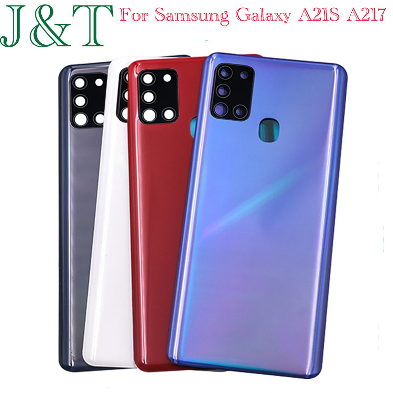 New For Samsung Galaxy A21s A217 Sm A217f Plastic Battery Back Cover A21s Rear Door Housing Case