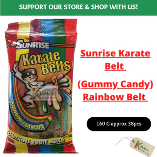 Sunrise Karate Belts レインボーグミ 36+2本入り First Class Karate and Kobudo belts from Kamikaze and Shureido