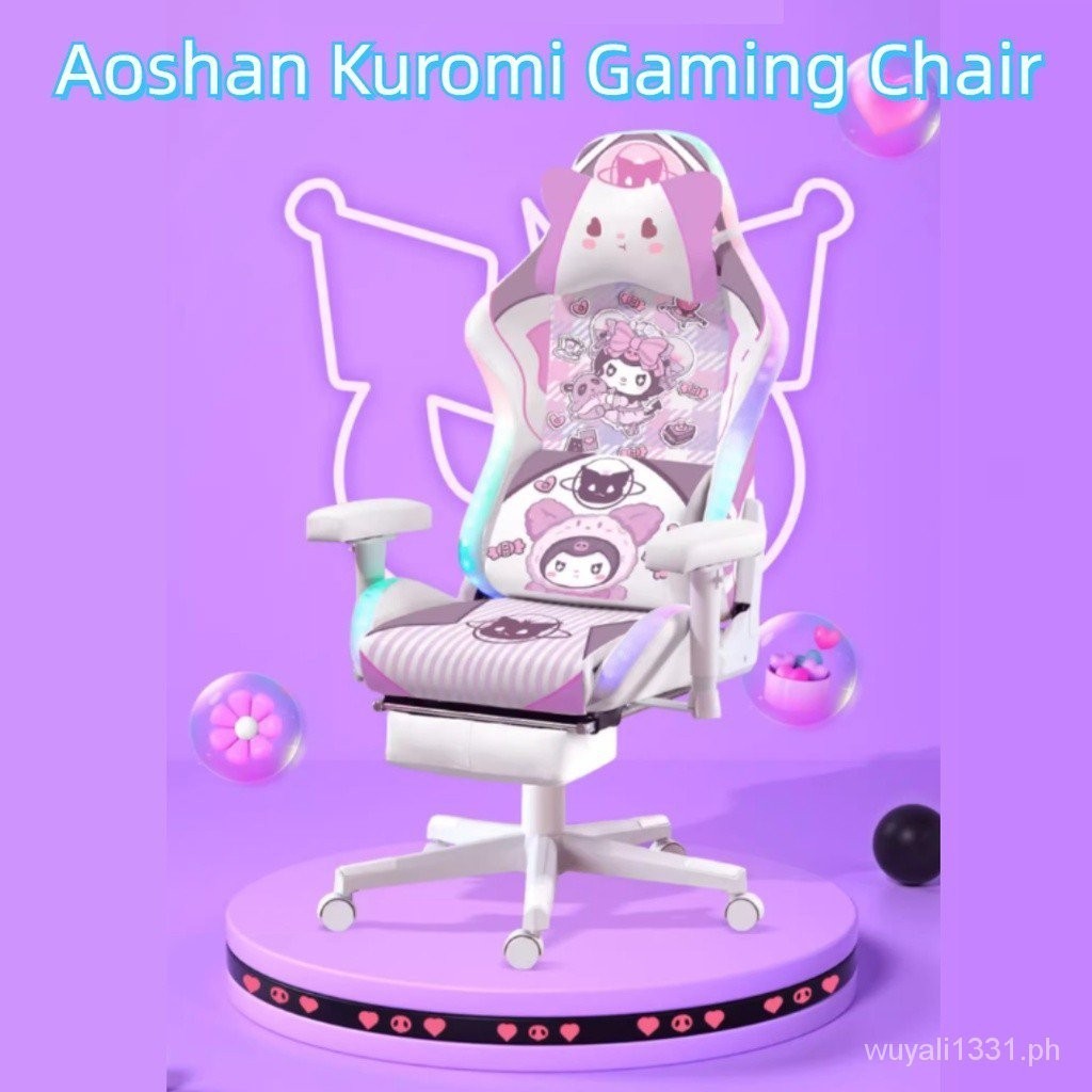 √Aoshan Sanrio Kuromi Cartoon Gaming Chair Game Chair Girl Cute Anchor ...