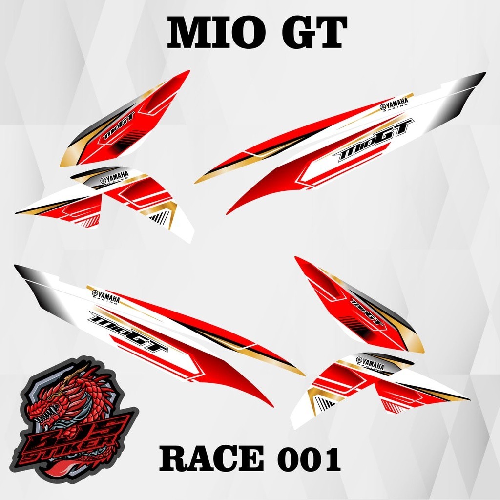 MIO GT striping sticker - MIO GT RACE 001 variation striping list ...