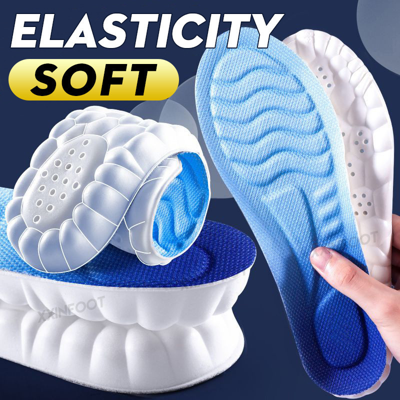 4D Cloud Soft Comfort Insoles Foot Protection Cloud Feeling Insole ...
