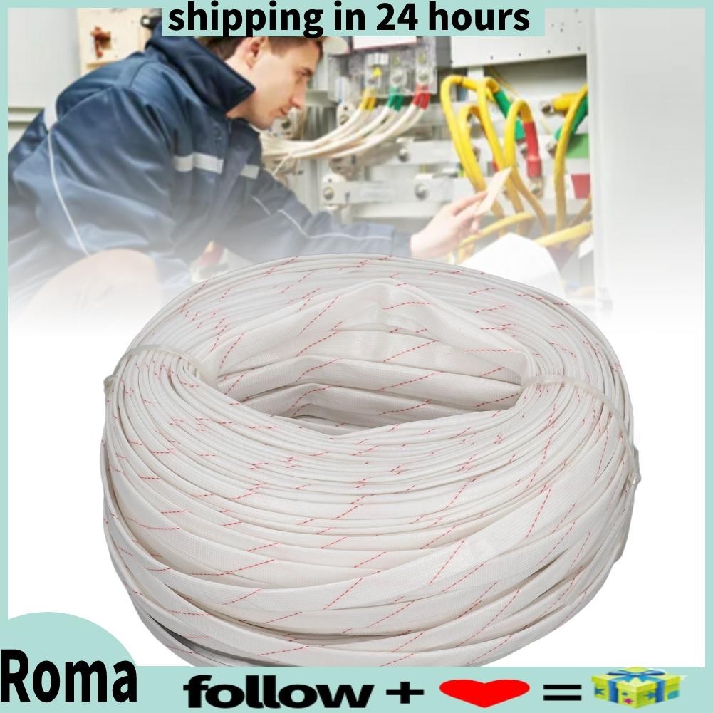 Romanticshop Wire Braid Sleeve Non Alkali Glass Fiber Shield for ...