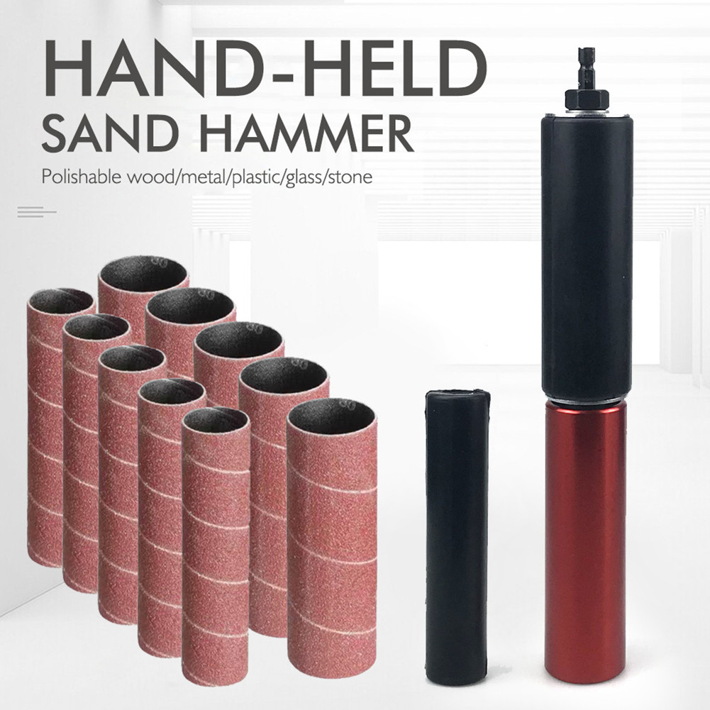 Sanding Rod Kit Reusable Portable Sanding Wood Metal Plastic Glass ...