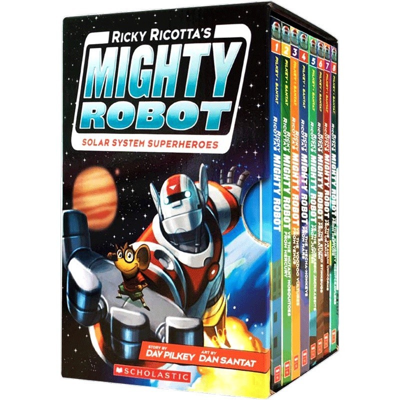 Pre-sale Mighty Robot 8-volume full set English original Ricky Ricotta ...
