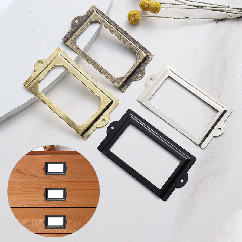 Vintage Square Frame Label Handle Business Card Frame Iron Antique ...
