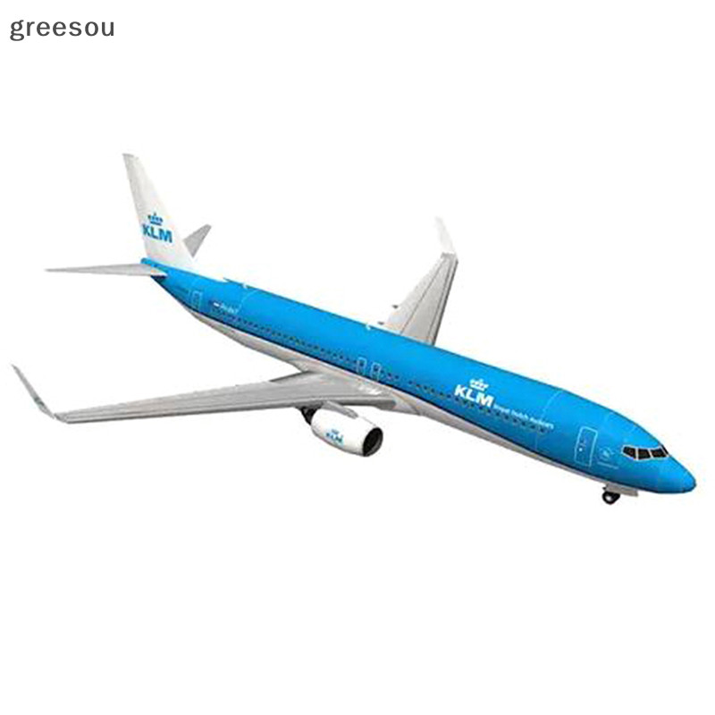 greesou 1:100 Boeing 737 Aircraft Dutch Airlines 3D Paper Model DIY ...