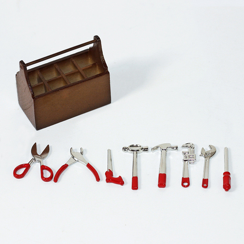 Mini Resin Toolbox Miniature Candy Toy Scene Toy 1: 12 Model Doll House ...