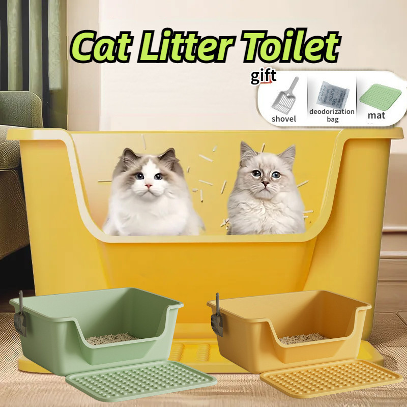 XL Extra Deep Cat Litter Box Toilet Edge Splash Proof Cat Litter