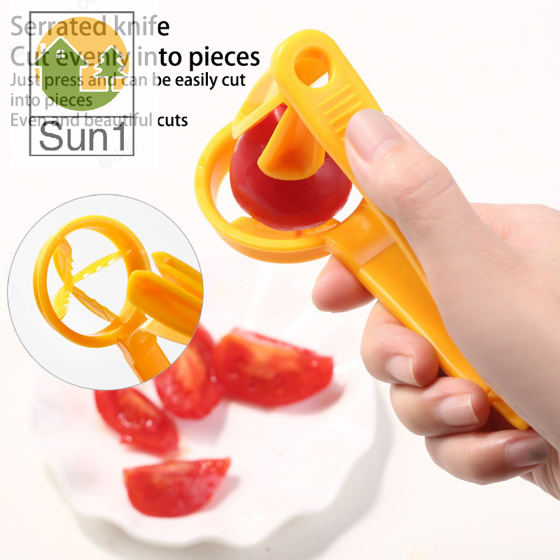Sun1> Tomato Slicer Cutter Grape Tools Cherry Kitchen Pizza Fruit ...