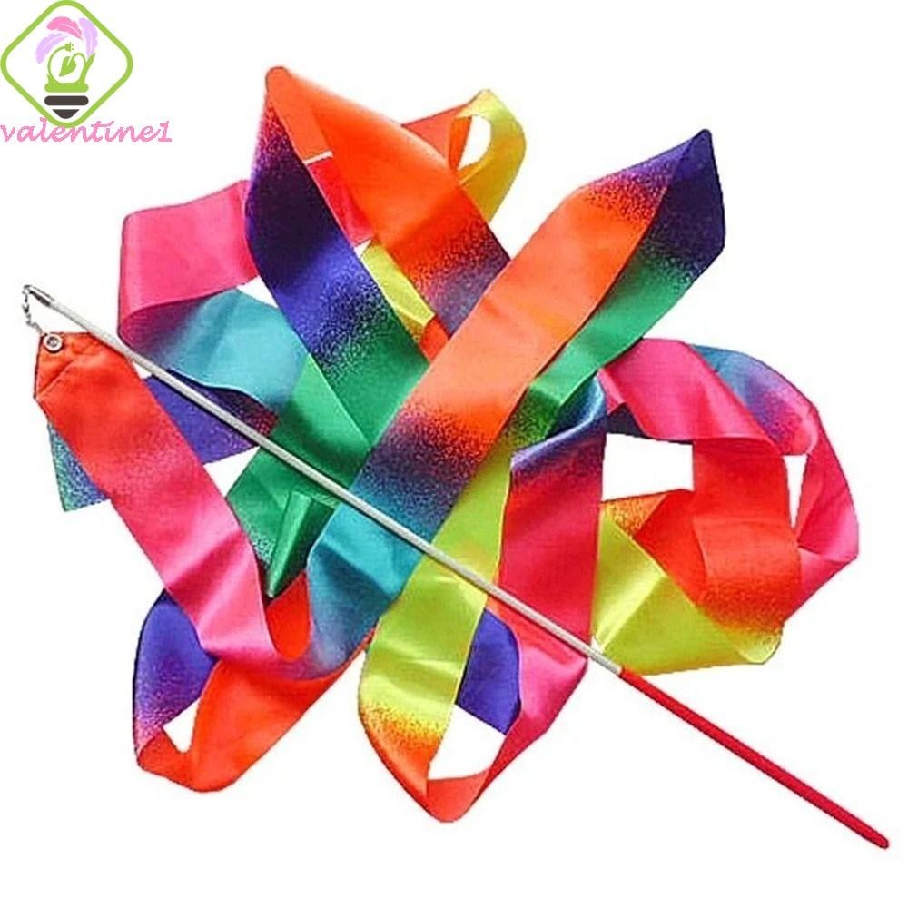 AVALENTINE Gymnastics Ribbons, Twirling Rod Gradient Colors Ballet ...