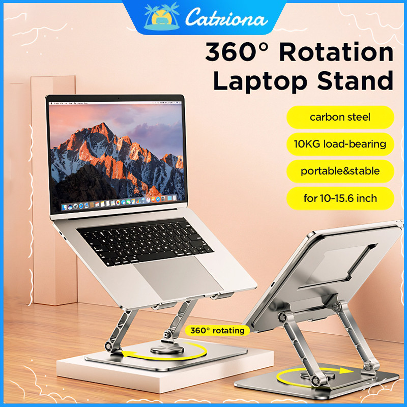 360° Laptop Stand Adjustable Aluminium Stand Upright Portable ...