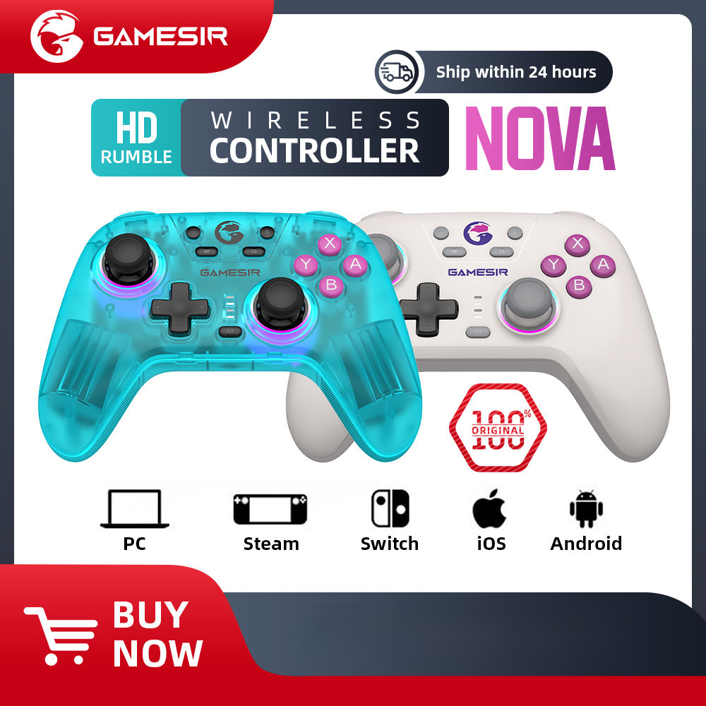 GameSir Nova Wireless Switch Controller Bluetooth Gamepad with Hall Effect  for Nintendo Switch iPhone Android Phone PC