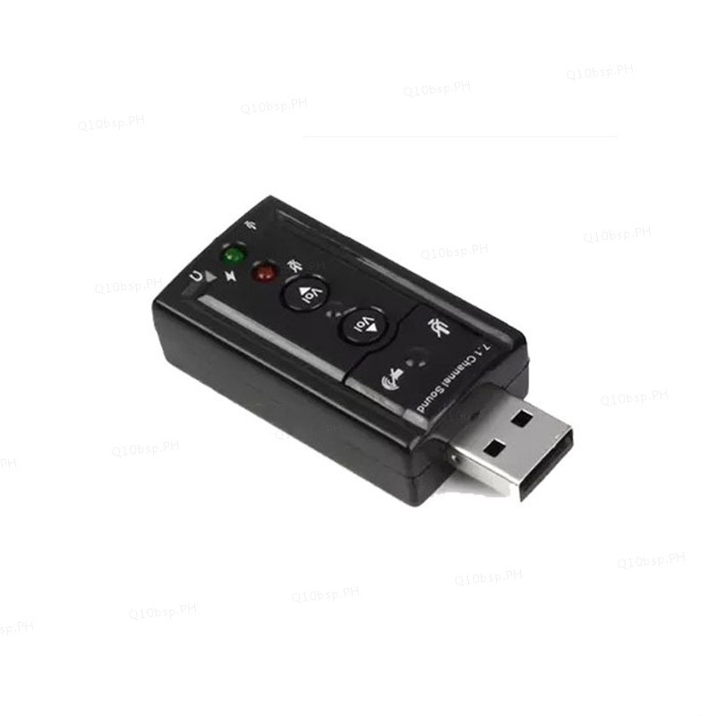 USB Audio Sound Card Mic Adapter Speaker 3.5mm Jack Stereo 3D External