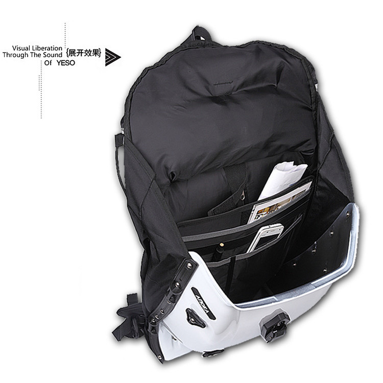 Yyaoc Anoka Motorcycle Riding Backpack Rider Riding Bag Hard Shell Backpack Shock resistant Backpack Motorcycle Bag Rider Equipment Carbon Fiber