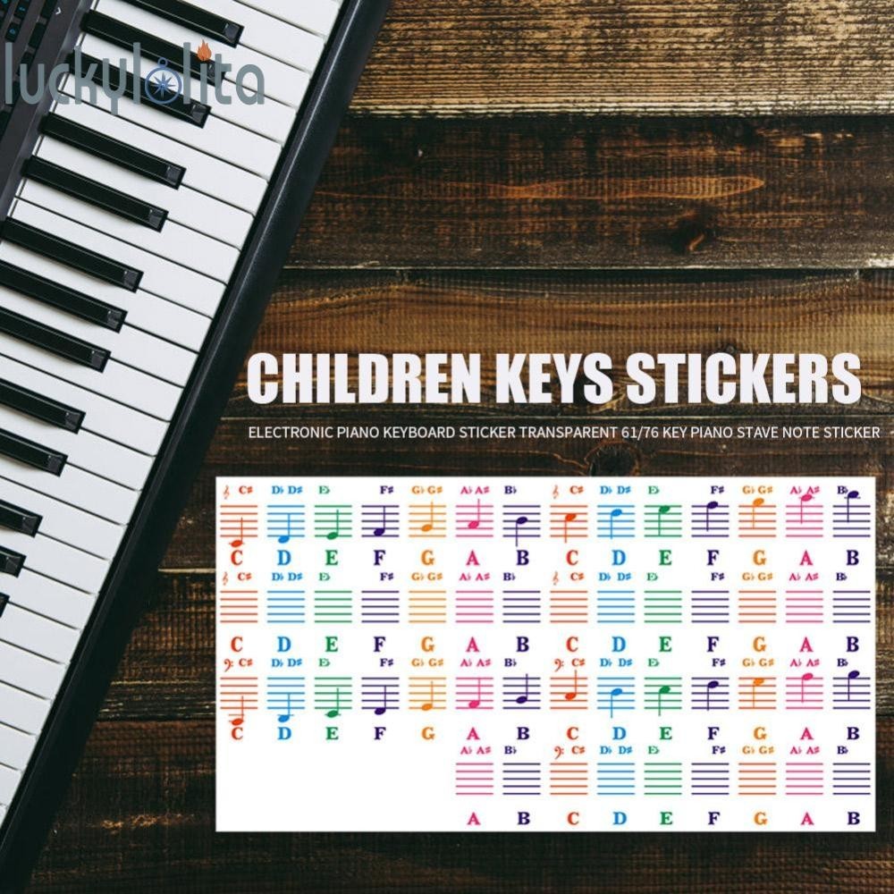 Transparent 25/49/61/76/88 Key Electronic Piano Keyboard Stave Note ...