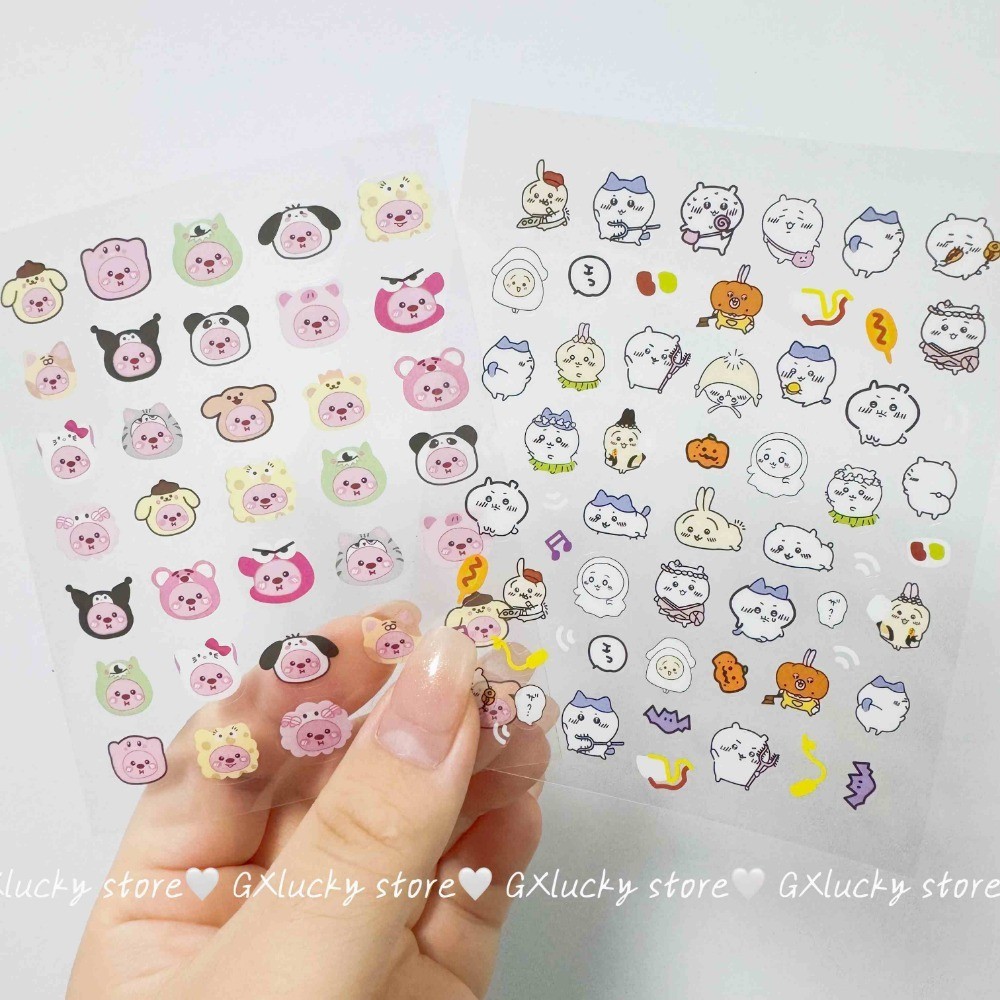 Sanrio Loopy Kuromi Sticker Crayon Shin-chan Chiikawa Capybara PVC ...