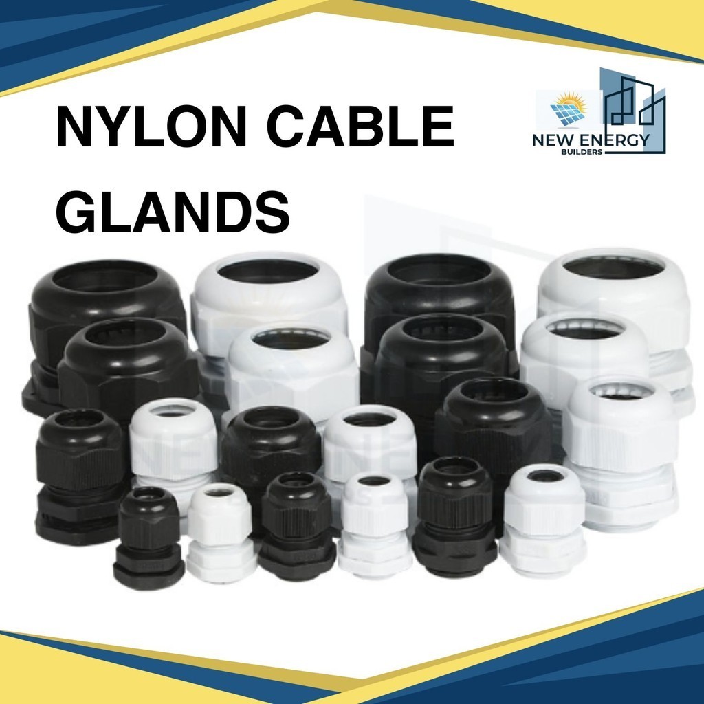 N.E.B || PG Series Nylon Cable Gland White / Black PG-29 PG-36 PG-42 PG ...