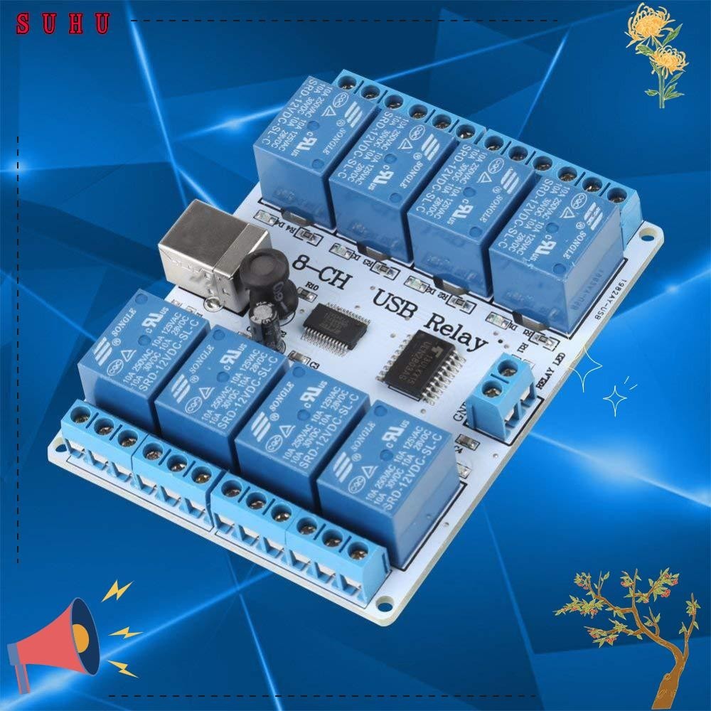 SUHU Relay Module, 8 Channel 12V 8 Channel Relay Module, Optocoupler ...