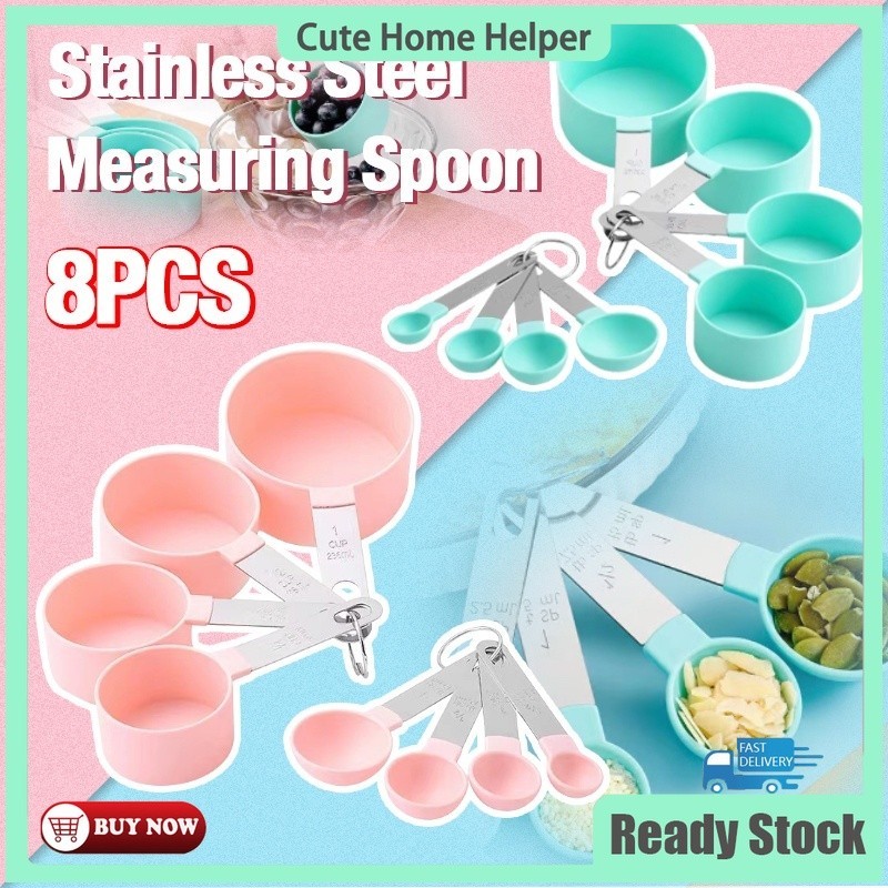 12pcs Stainless Steel Measuring Cups Kitchen Measuring Cup and Spoon ...