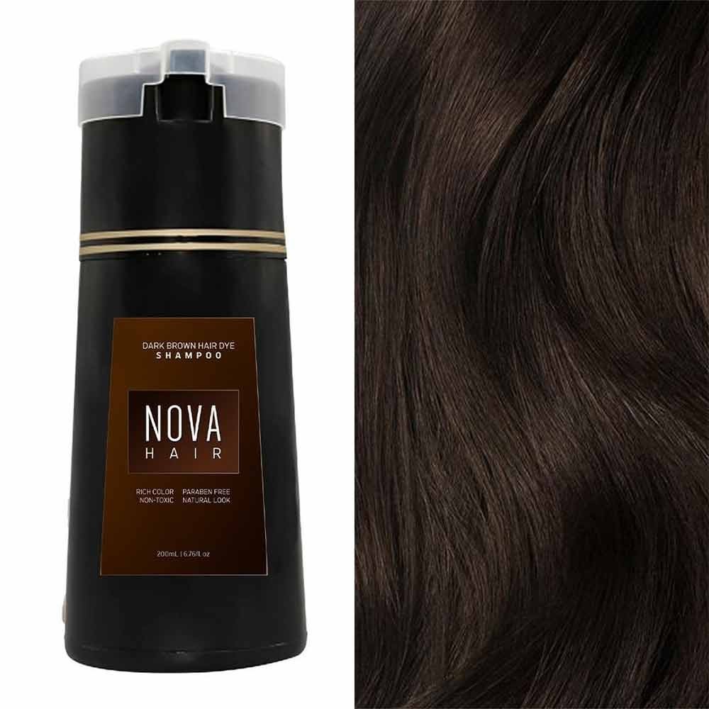Nova Hair Dye Plant Bubble Dye Color Black Own Home Dye Shampoo Hair