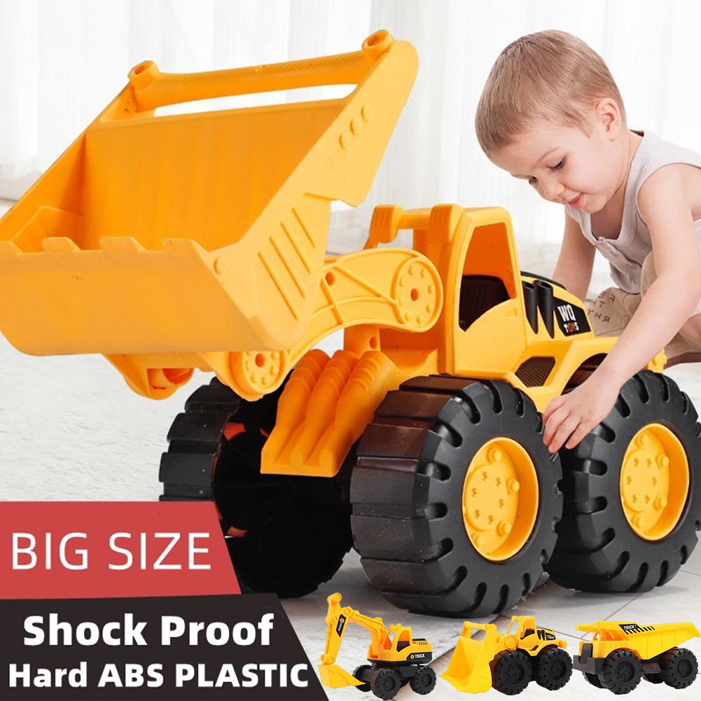XL Children s Big Truck Excavator Bulldozer Toy Boy Construction Vehicle Toy Excavator Bulldozer Dump Truck Shopee Philippines