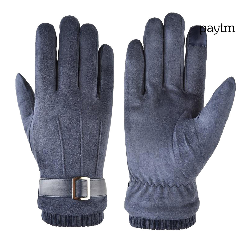 paytm.1 Pair Riding Gloves Full Finger Touch Screen Autumn Winter Coldproof Pure Color Gloves for Skiing Shopee Philippines