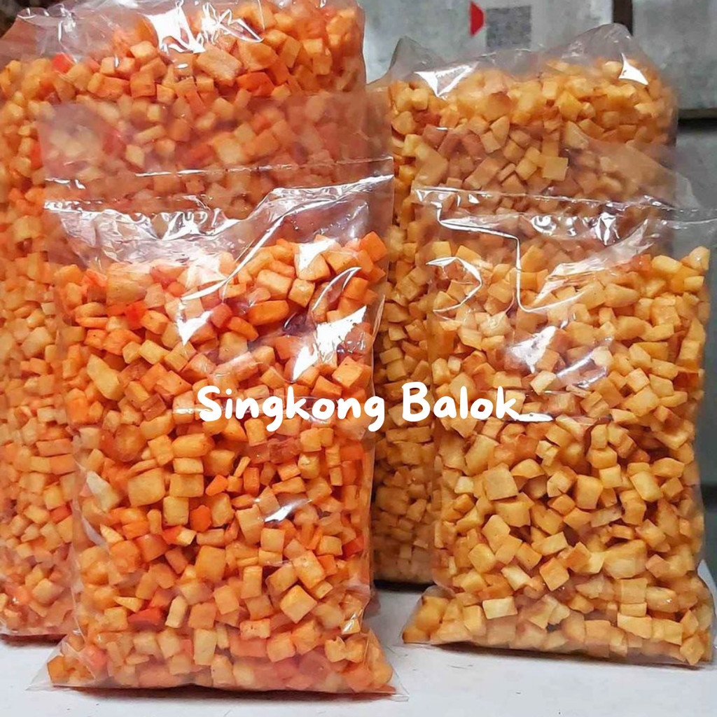 Cassava blocks cassava chips cassava chips balado cassava dice | Shopee ...