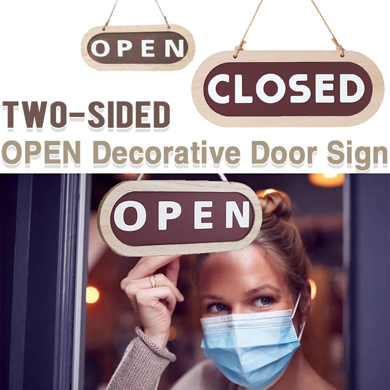 2 Sided Open Closed Signage | Shopee Philippines