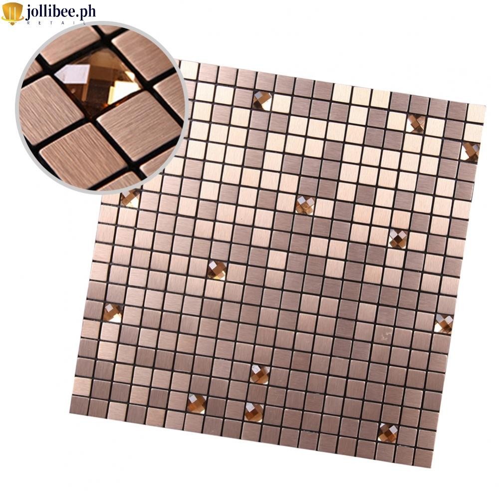 Tile Sticker Backsplash Heat Resistant Kitchen Mirrors Mosaic ...