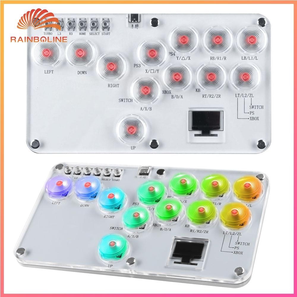 Rain Leverless Controller Fight Sticks Custom RGB Arcade Fightstick ...