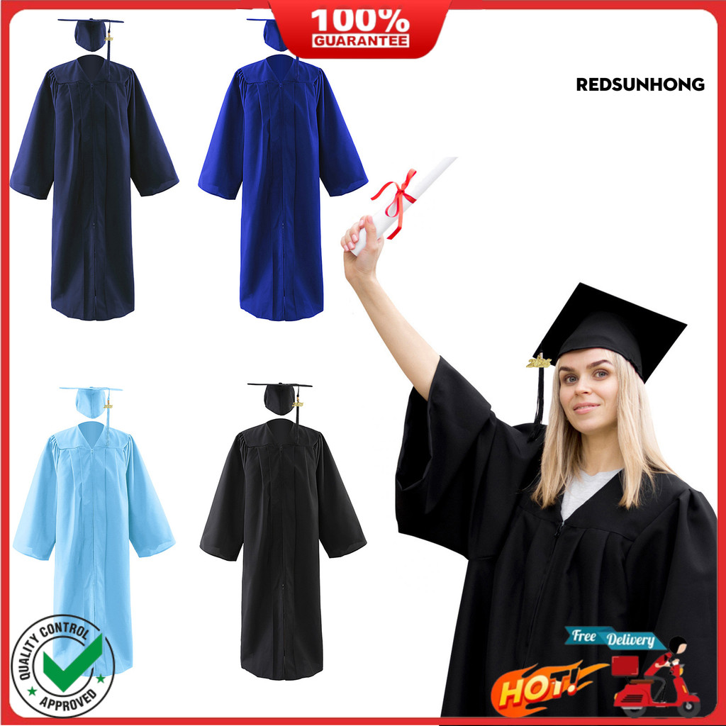 COD→ Graduation Gown Cap Tassel Set Class of 2025 Graduation Dressing ...