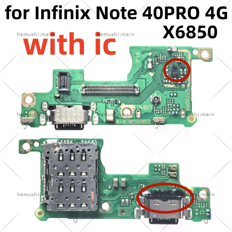 USB Charging charger port board for Infinix Note 40 PRO 4G X6850 ...