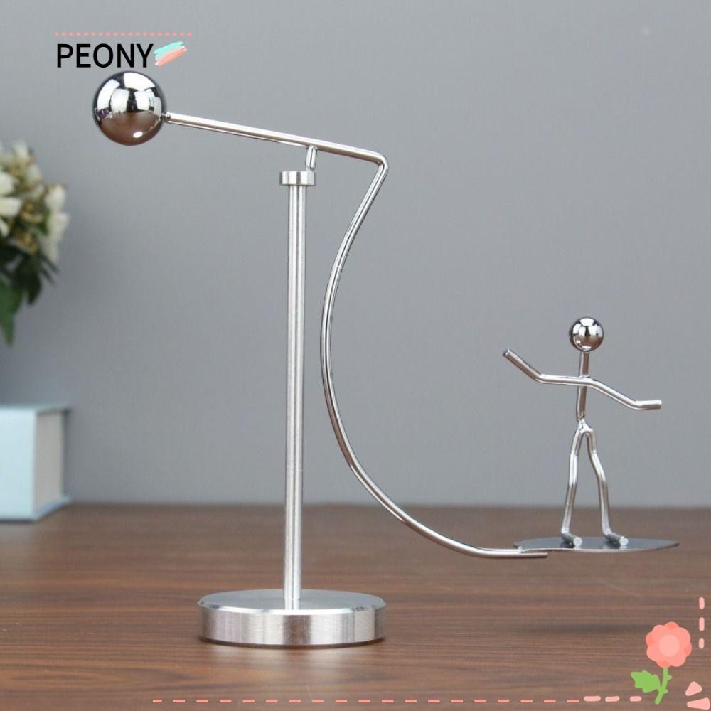PEONY Balance Ball Toy, Stainless Steel Weightlifter Kinetic Art ...