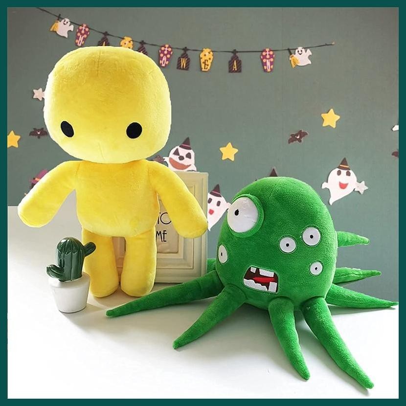 Wobbly Life Plush Toy Yellow Man Octopus Monster Stuffed Animal Game ...