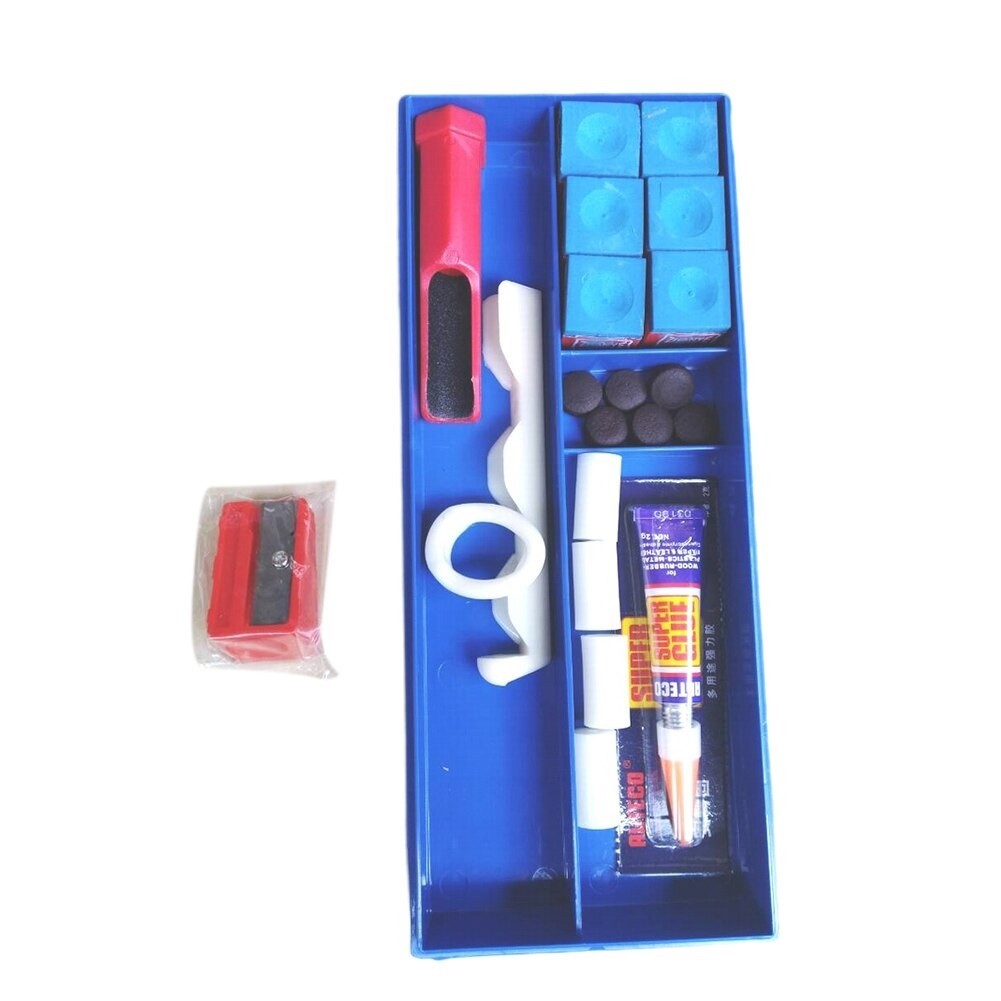 20Pcs/Box Multifunctional Billiard Cue Tip Repair Kit Pool Table ...